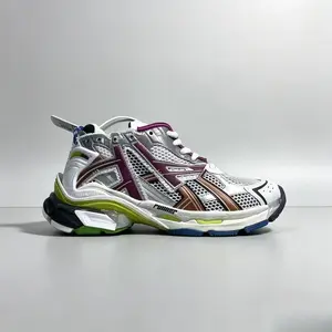 Retro Chunky Runner Sneakers | Multi-Tone Mesh Breathable Platform Shoes | Non-Slip Cushioned Casual Streetwear Footwear