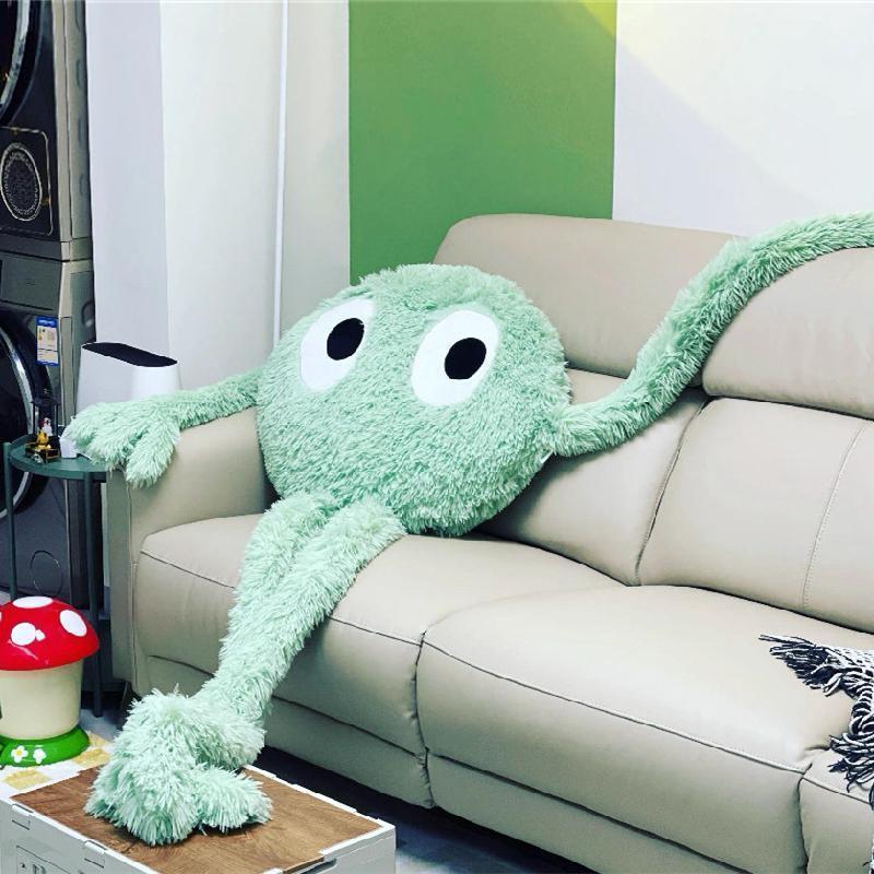 Giant Cute Black Briquettes Octopus Plush Toy Stuffed Long Legs Octopus Doll Plush Animal Pillow Creative Gift Kawaii Room Decor