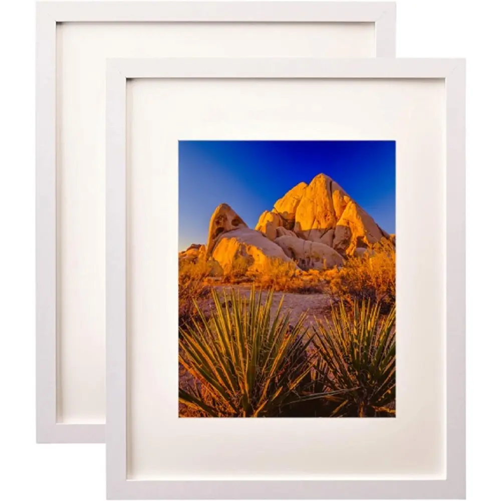 Picture Frame MDF WHITE  FRAME 16X20" Wall Mount Display, Pack of 2