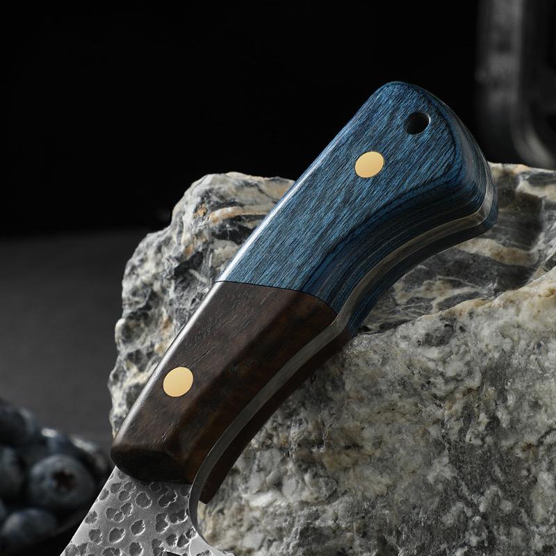 Stainless Steel Knife with Storage Bag, Outdoor Cutlery, Multifunctional Cutting Tool for Home Cooking and Outdoor Camping Barbecue Use