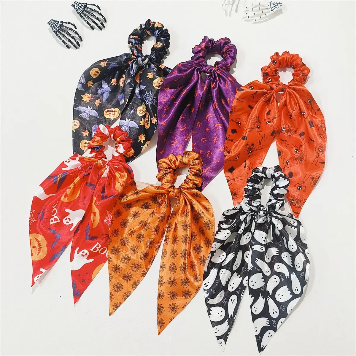Halloween Headband Ghost Bat Pumpkin Guts Hair Accessories Funny Spooky Costume Headband for Women Men Kids Party Dress Up Cosplay Trick or Treat Decoration
