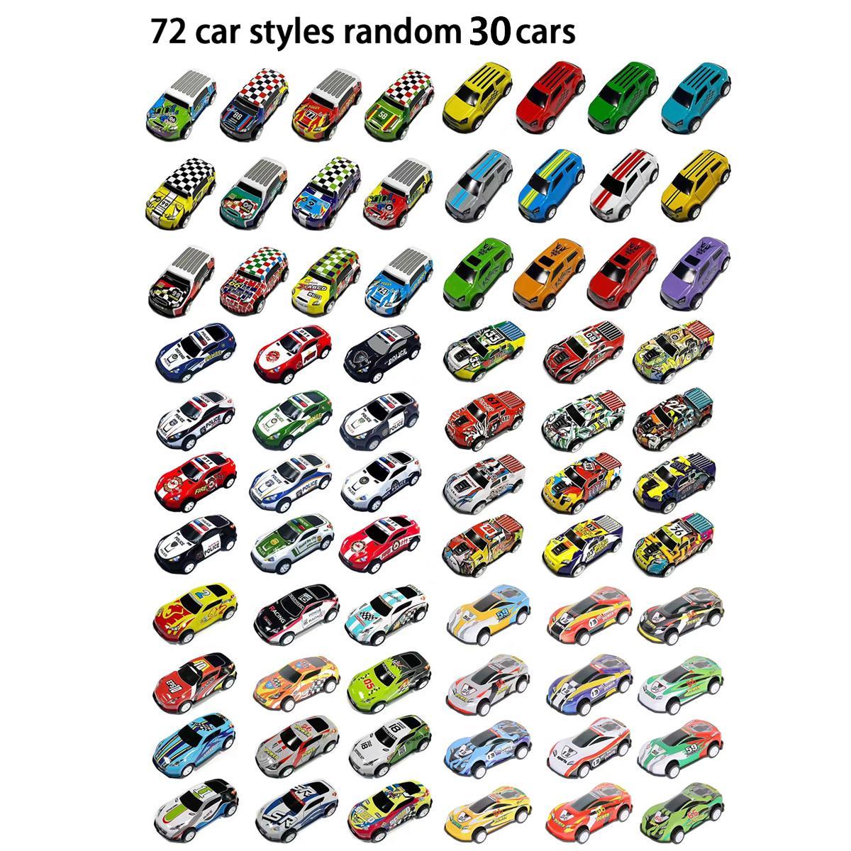 Random Car Toy with Storage Box, 30pcs/box Pull Back Car Toy, Classic Car Model Toy, Mini Toys Race Cars, Racing Car Model, Birthday Gifts,Boys & Men gifts