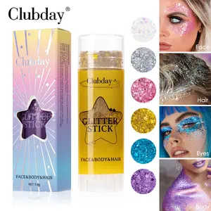 Stage Party Eye Shadow Glitter Stick, Lip Cheek Dual Use Single Color Jelly, Body Flashy Glitter Makeup, Brightening Cosmetics