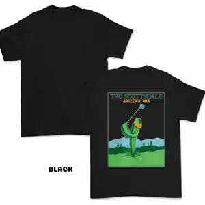 Vintage Golf Graphic T-Shirt for Men & Women, Breathable Soft Fabric, TPC Scottsdale Arizona USA Golf Course Inspired, Retro Casual Gift Tee for Golf Enthusiasts & Sports Lovers