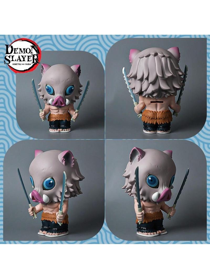 L-1PC Demon Slayer Officially Licensed Anime Style Deposit Box Savings Practical Add Interest to Life To Meet the Fans Love Shape Home Furnishing Desktop Decoration Birthday Party Good Gift