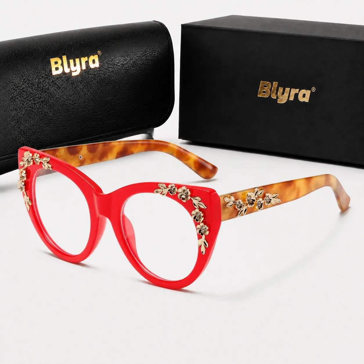Women's Floral Cat Eye Reading Glasses, Fashionable Eyewear for Daily Use, Elegant Personal Style, Ideal for Reading and Office Work, Fashionable Frames Glasses, Stylish Eyewear, Fashion Eyeglasses