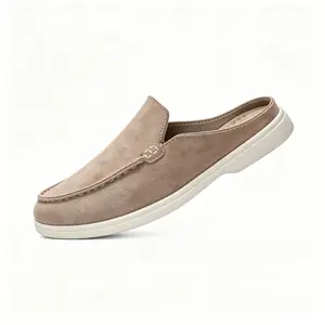 Men Suede Slip On Loafers, Comfort Lazy Driving Moccasins Fashion Flat Casual Single Shoes For Daily Street Wear
