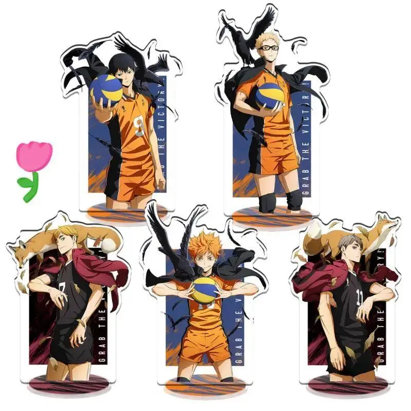 Acrylic Standee for Haikyu Tobio Kageyama Kei Tsukishima Atsumu Miya Shoyo Hinata 15Cm Anime Peripheral Acrylic Standing Sign