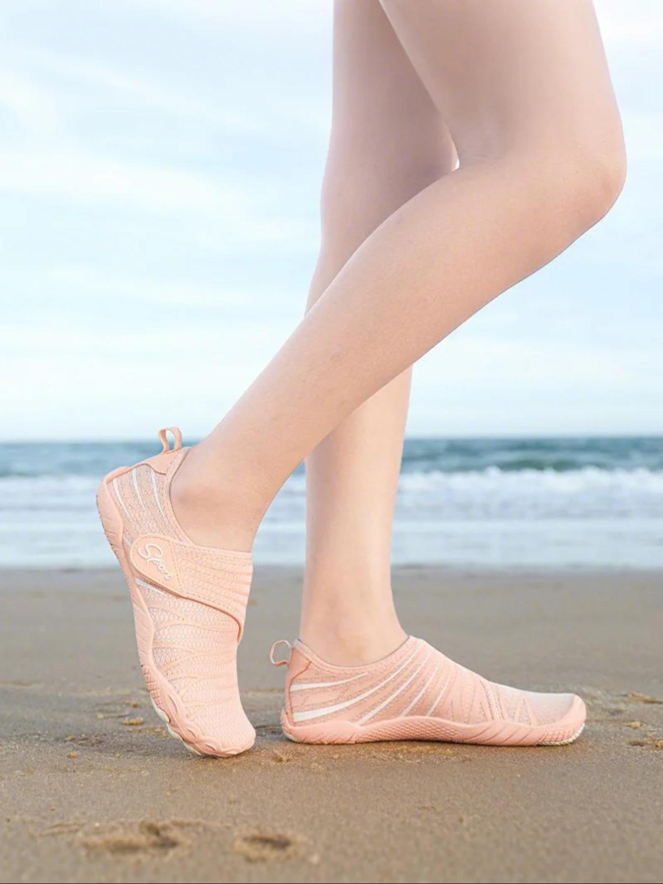 Unisex's Sporty Breathable Lightweight Barefoot Shoes, Quick Drying Water Shoes, Outdoor Beach Shoes for Hiking, Fishing, Swimming