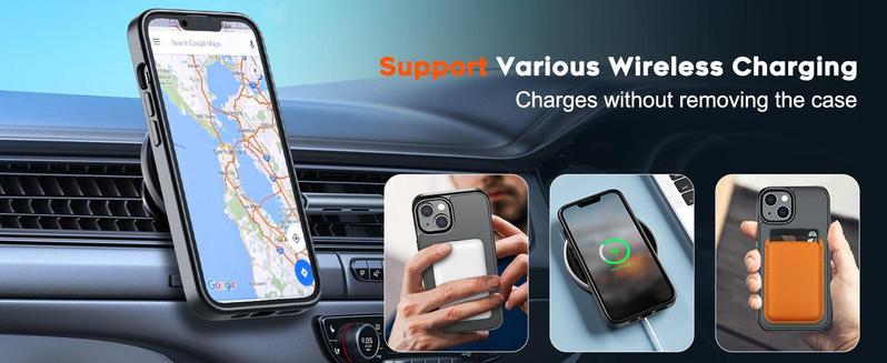 Magnetic Phone case for iPhone 17/16/15/14 Plus/13/12 Pro Max Case Military Grade Drop Protective Phone Cases (Compatible with MagSafe)(10 FT Military Grade Drop Protection) Slim Translucent Matte Shockproof Phone Cover for iPhone Pro Max