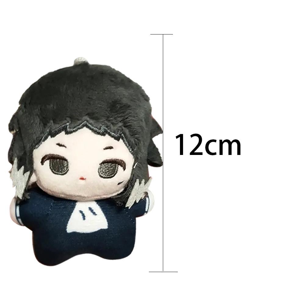 12cm BSD Dazai Osamu Plush Nakahara Chuuya Nakajima Atsushi Edogawa Rampo Doll Mini Pendant Keychain Super Cute Anime Toy Gift