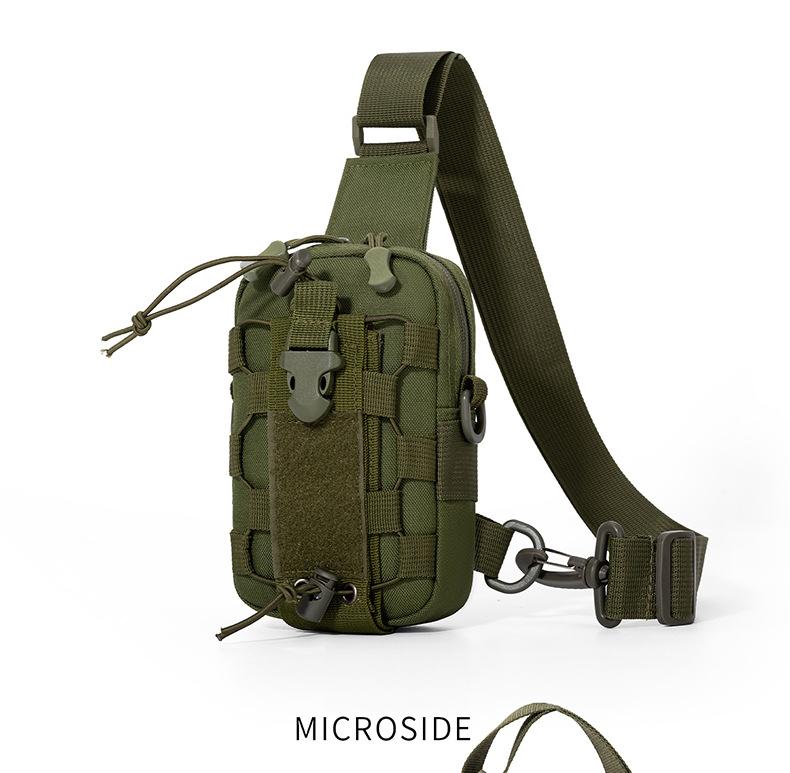 Tactical Waist Bag for Men - Water Bottle Holder, Crossbody Chest Bag for Camping, Cycling & Everyday Use