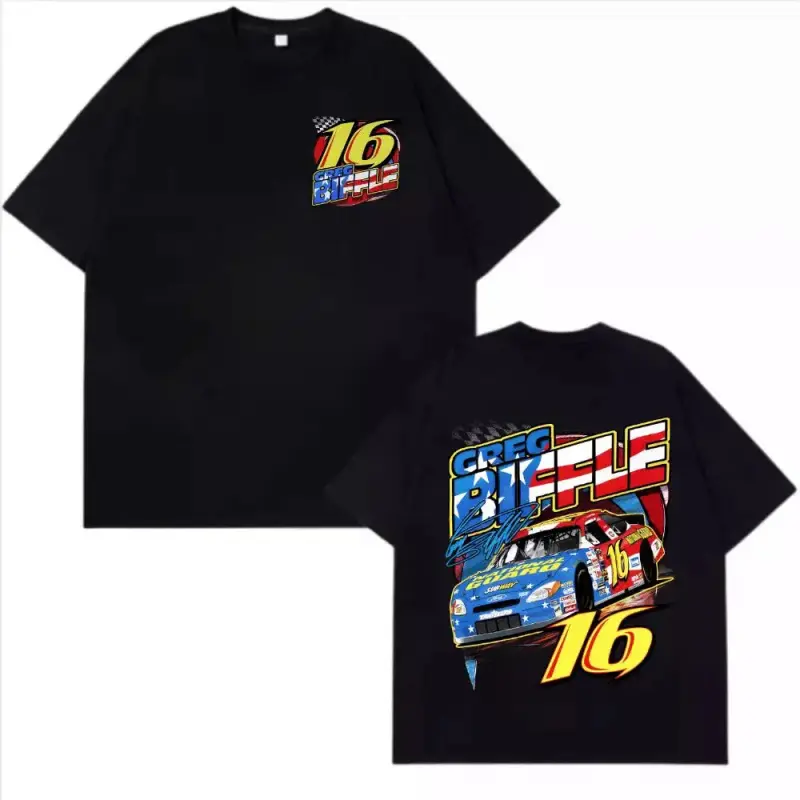 Greg Biffle 16 Racing Shirt – Vintage NASCAR Graphic Tee, Classic Stock Car Racing Shirt, Motorsport Fan Apparel, Retro Racing Driver Shirt, Unisex Gift for Men and Women