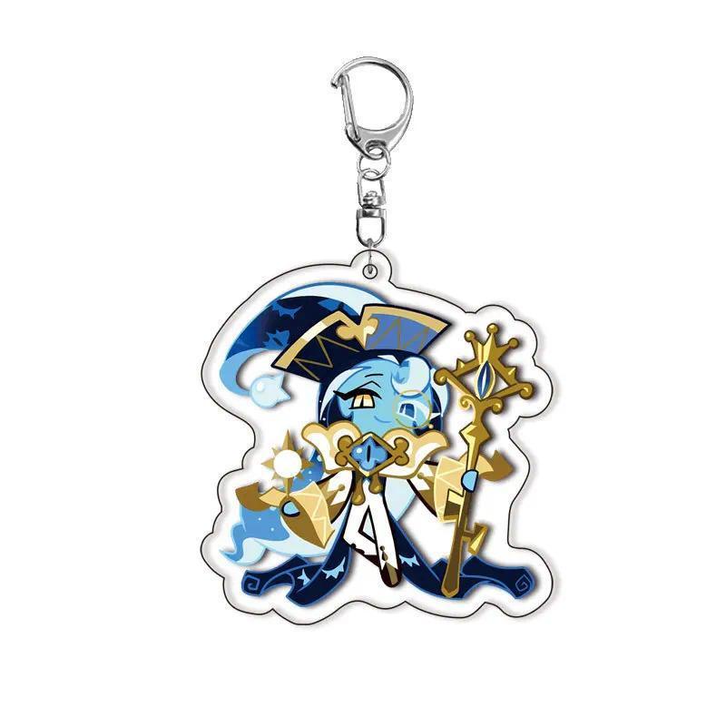 New Game Cookie Running Acrylic Fun Keychain Shadow Milk Pure Vanilla Cookie Pendant Keyrings Fans Gifts Bag Hanging Accessories