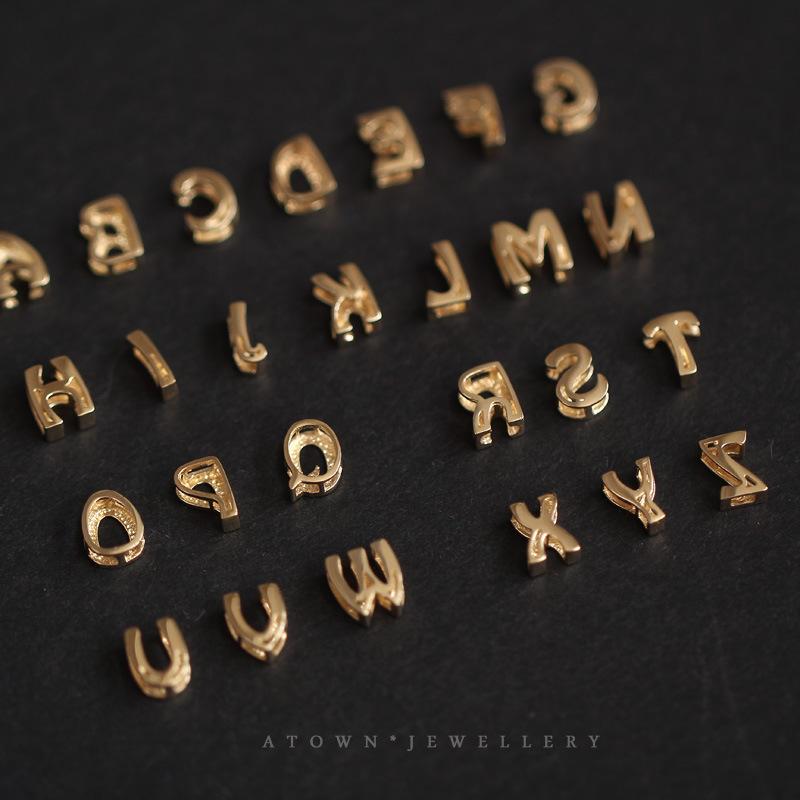 Sterling Silver 925 Personalized Name Necklace Custom Initial Letter Pendant Dainty 14K Gold Plated Cute Mini Jewelry Gift For Her Him Couple Anniversary Birthday Present