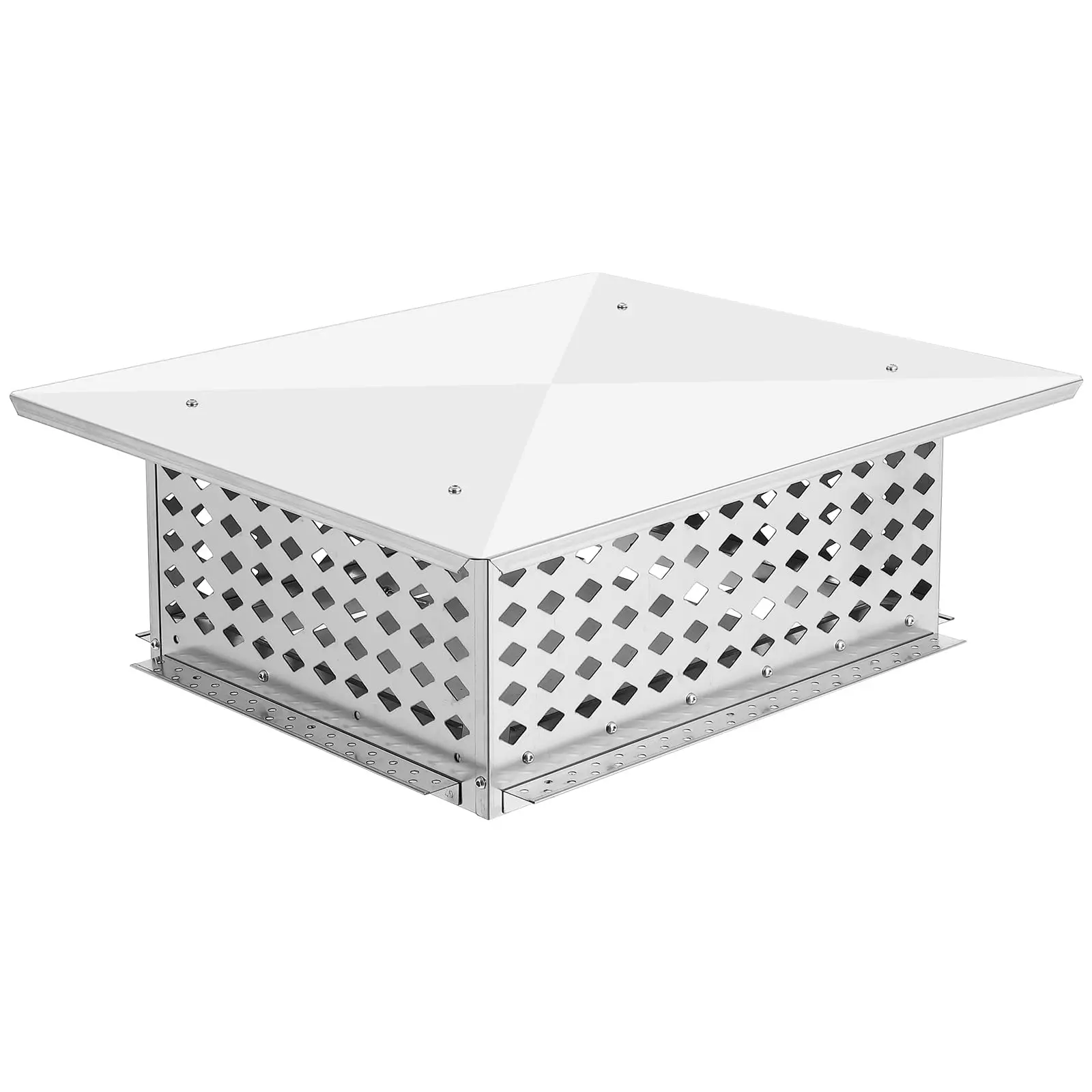 GARVEE Chimney Cap,13" x 17" Stainless Steel Single Bolt Chimney Fireplace Cover with Practical Accessories & Easy Installation,Waterproof,Mesh Chimney Flue Cover for Protection From Birds, Debris, Rain