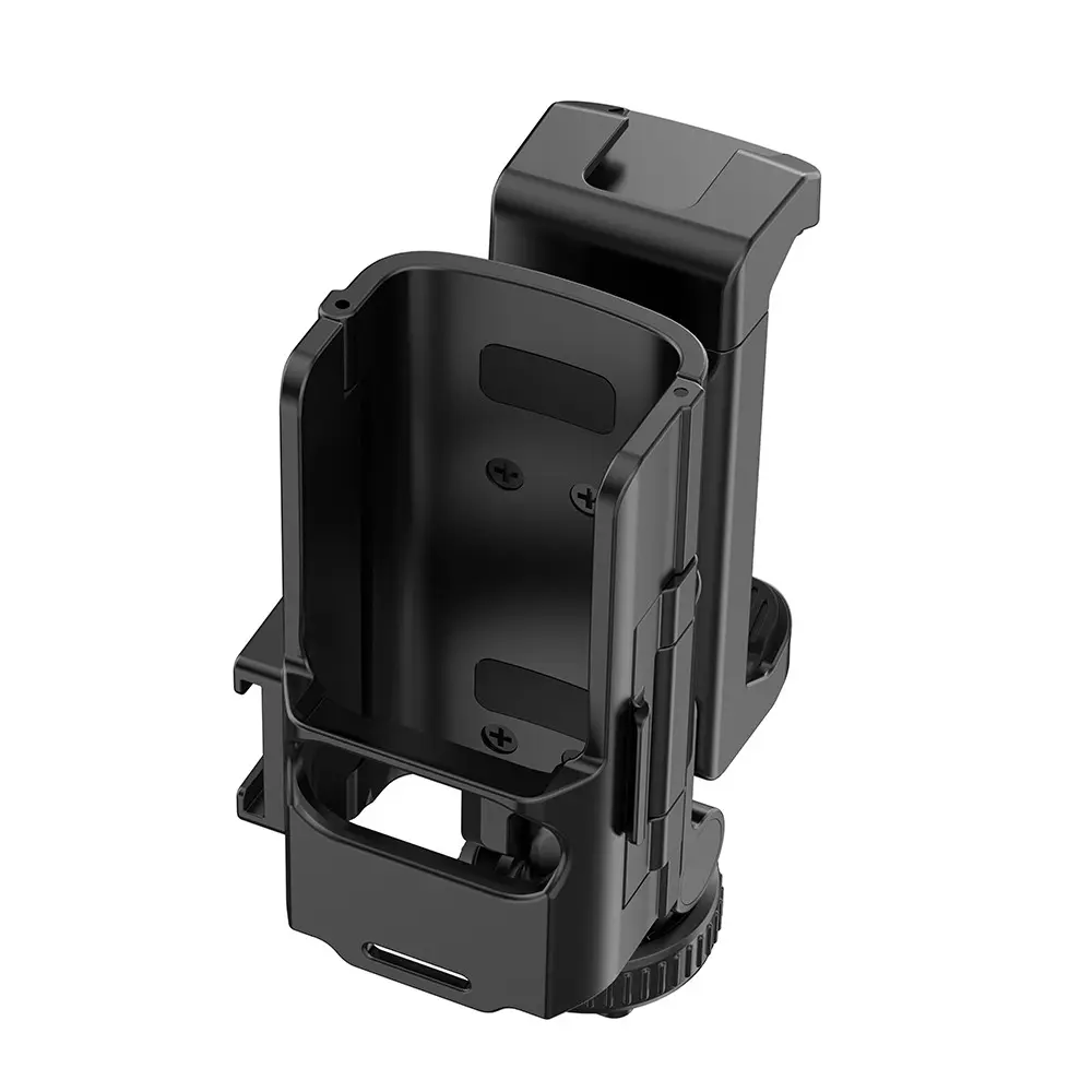 Phone Teleprompter Stand for DJI Osmo Pocket 3/4/4P, Large Screen Monitor Live Streaming Adapter, Phone Holder Protector Frame, Front Mount, Light Extender, Tripod Accessory