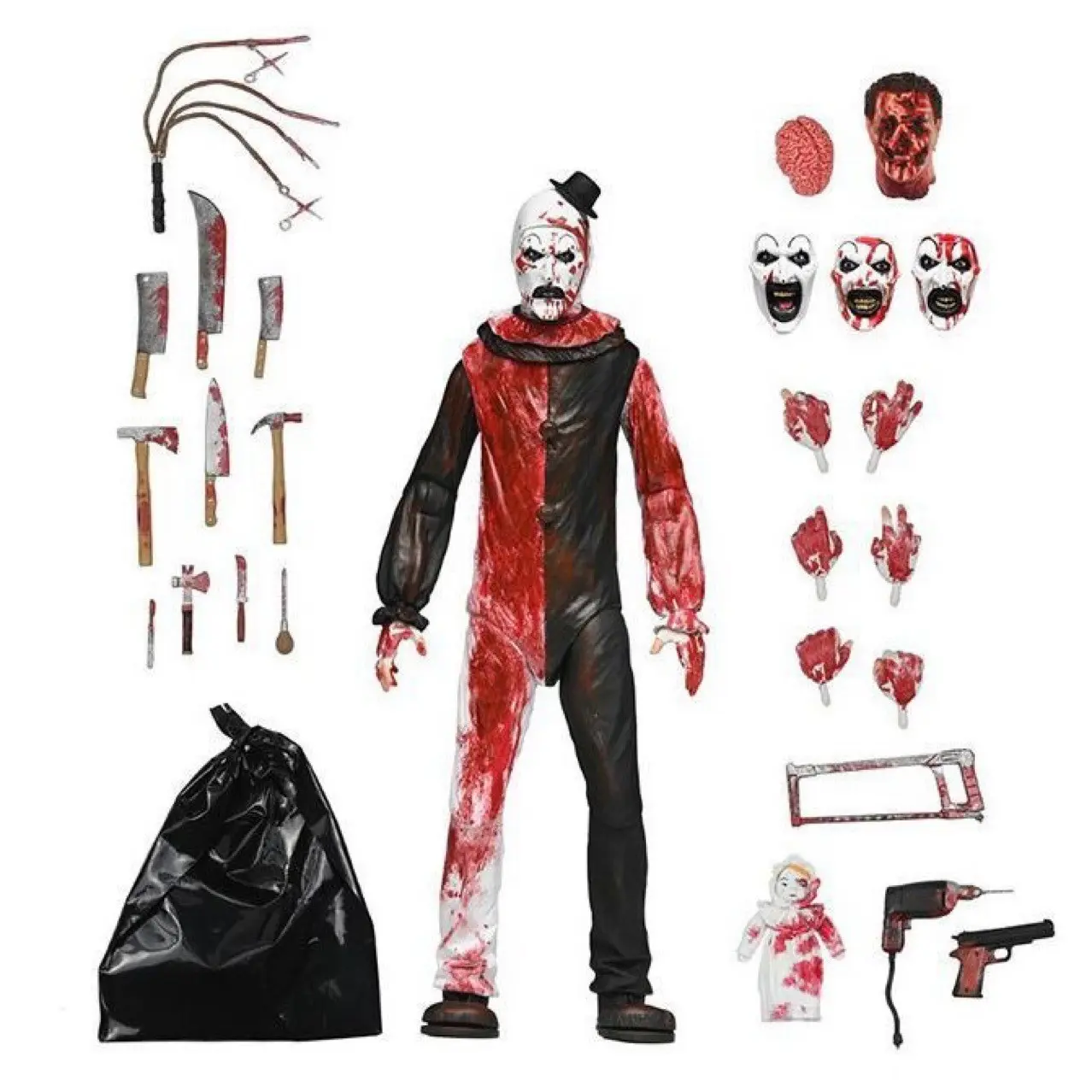 Neca 45281 Ultimate Art Edition 7-Inch Pennywise Action Figure, Halloween Decor Gift, Collectible Model, Perfect for Horror Fans