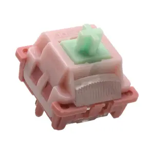 Strawberry Mint Linear Switches 24g Pre-Lubed 5-Pin HotSwap POM Stem Leobog for MX Mechanical Keyboard