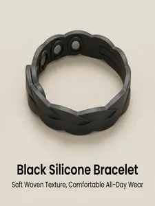 Silicone Sports Bracelet for Indoor Outdoor Running, Negative Ion Energy Wristband, Unisex Gift for Students Couples, Trendy Fashion Accessory