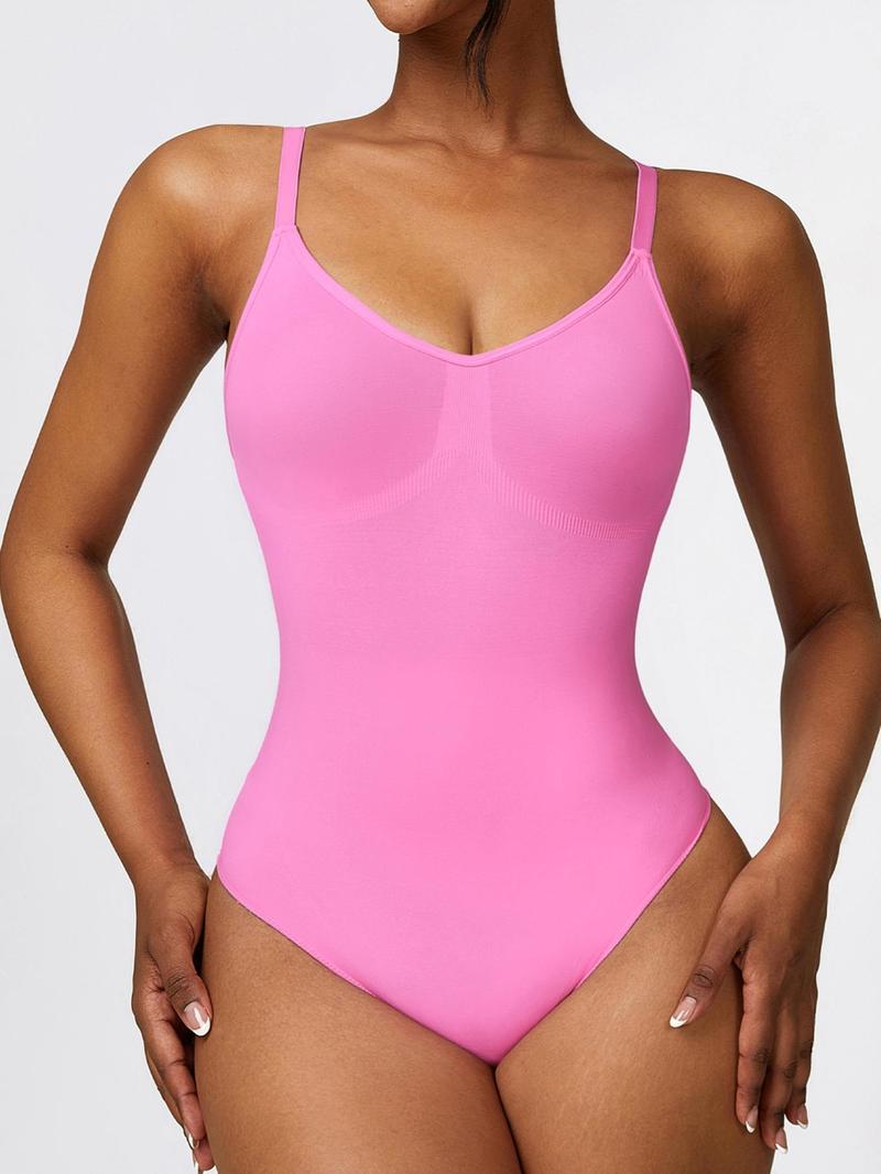 Women's Adjustable Spaghetti Strap Cami Bodysuit, Sports Bodysuit for Yoga Gym Workout, Basic Minimalist Womenswear, Summer Outfits 2024