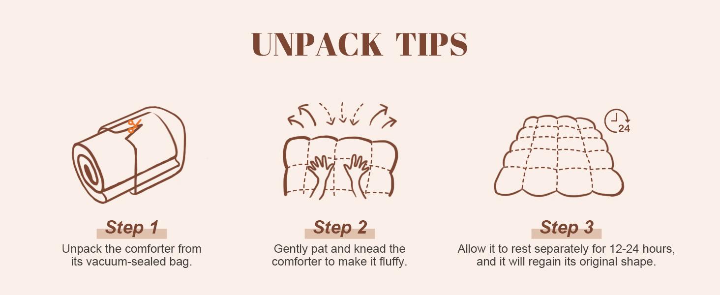 Feather Comforter,Filled with Feather and Down Fiber, White King Size All Season Duvet Insert, Luxurious Hotel Bed Comforter, 100% Cotton Cover,Medium Warmth with Corner Tabs,106x90 Inch