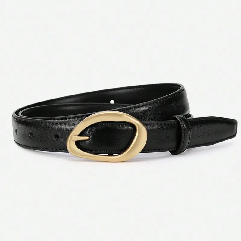 Women's PU Leather Belt, Casual Plain Design, Perfect for Jeans & Dresses, All-Season Wear, Elegant Style, Versatile Accessory, Trendy Exquisite Belt, Casual Waist Belt, Durable Belts, Stylish Belts, Versatile Fashion Belt
