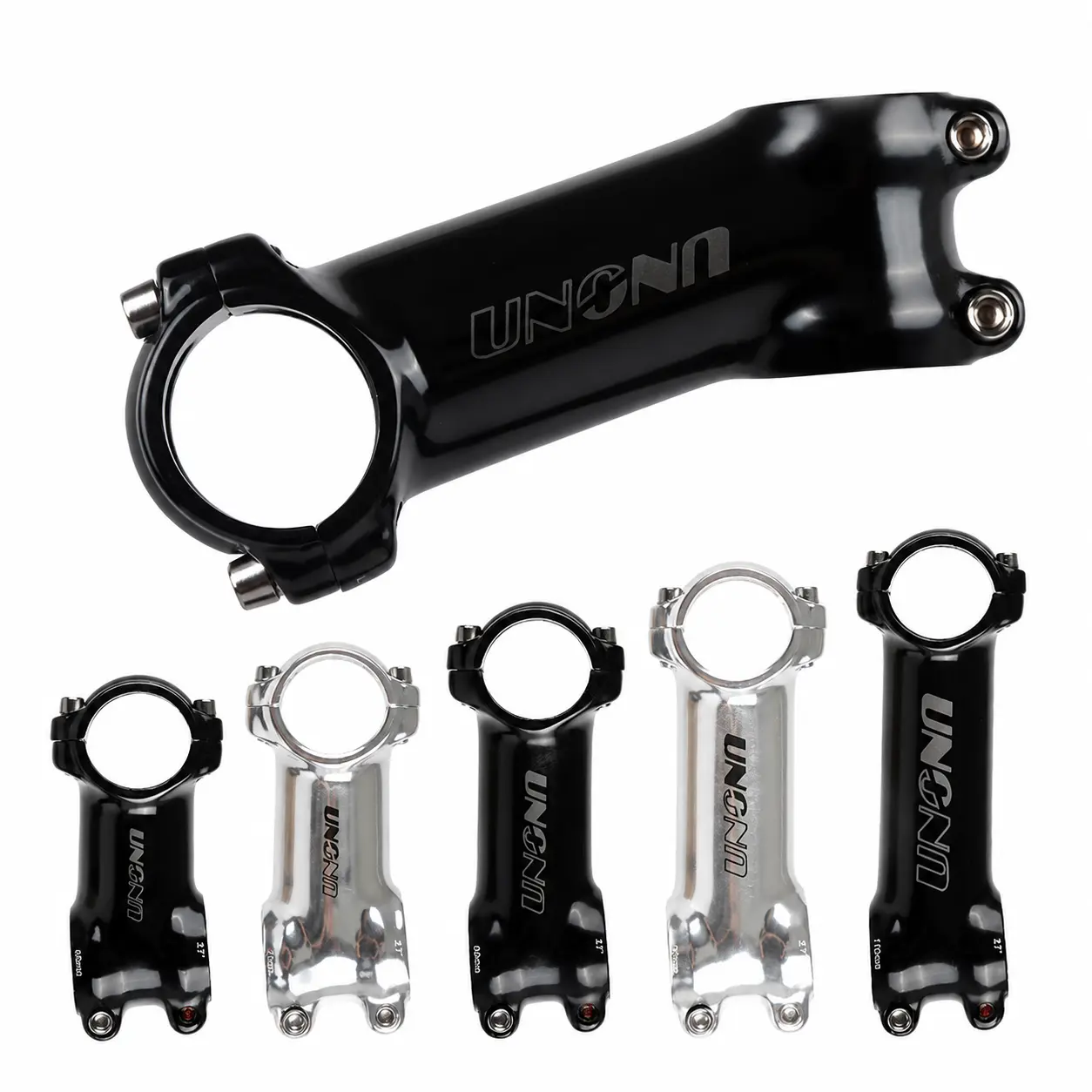Wholesale Cross-Border Popular Adjustable Bicycle Stem with 7° and 17° Rise Angle, Matte Black or Silver Finish, Compatible with Road and Mountain Bikes, Lightweight Aluminum Alloy Construction for Enhanced Handling and Stability
