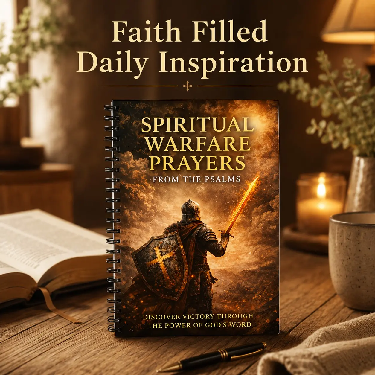 Spiritual Warfare Prayer Guide, Psalm-Based Protection & Breakthrough Worship Manual, Faithful Prayer Devotional Journal, Spiritual Growth Companion