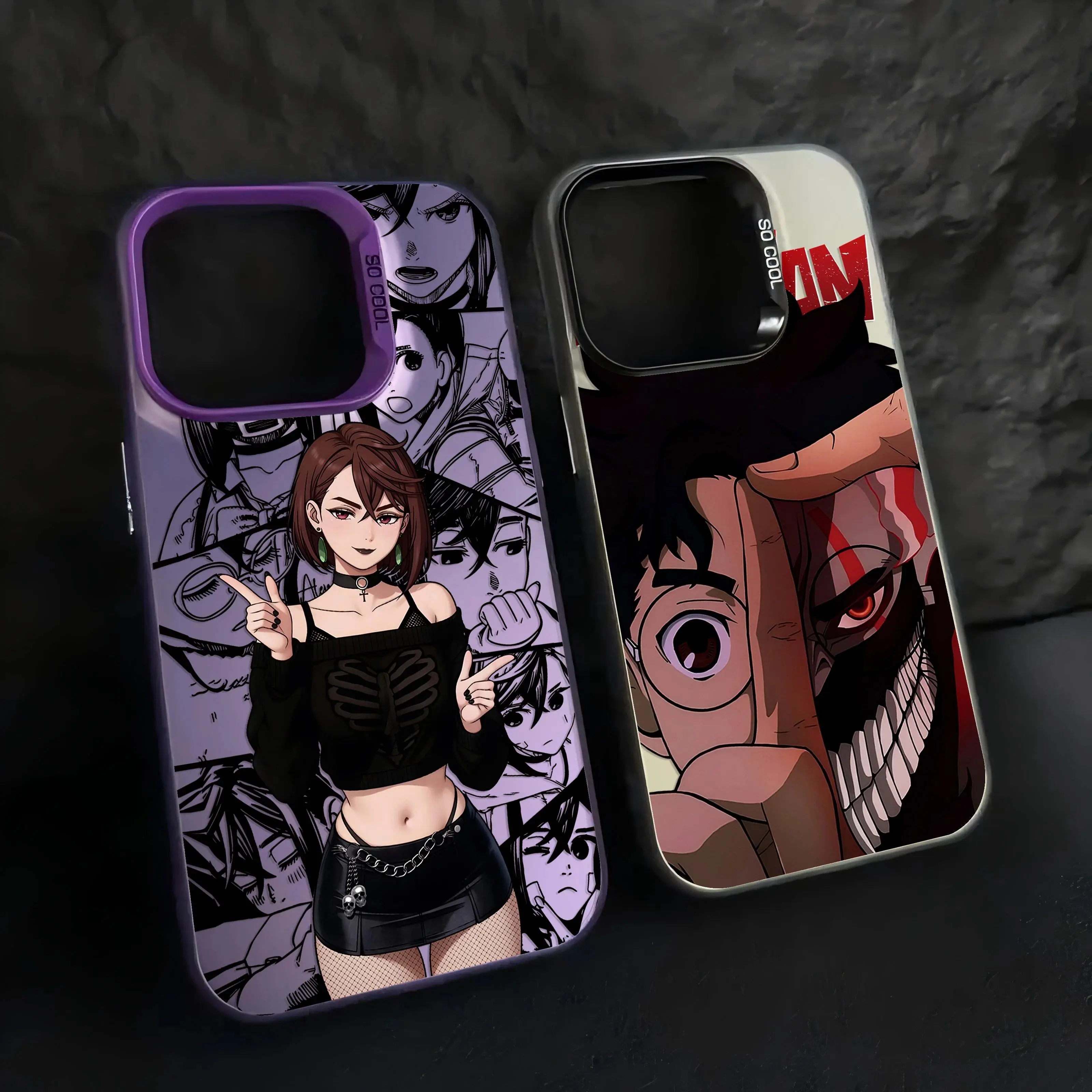 Dandadan Anime Art Silicone Anti-Fall Phone Case for Samsung Galaxy Series Multi-Model Devices (S25, S24, S23, S22, S21, S20, Note20 FE, Ultra, Edge, Plus, 4G, 5G)
