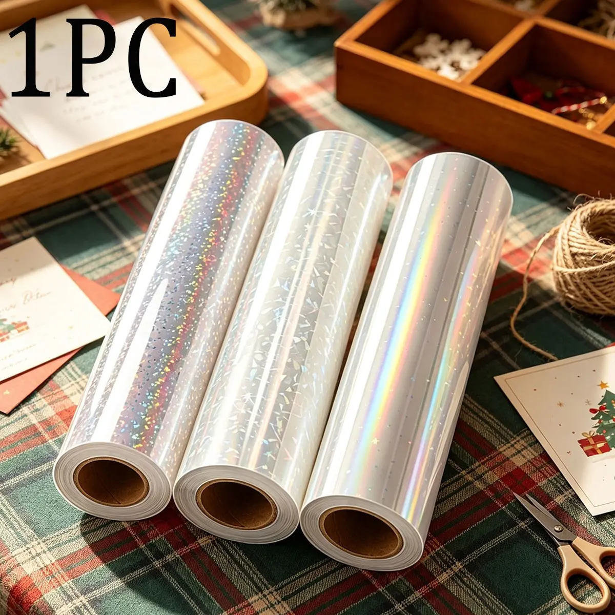 Self-Adhesive Waterproof Decorative Film, 21cm X 300cm, Starry Glass Dot Pattern, Ideal for Gifts, Flowers, Snacks, Wedding Packaging