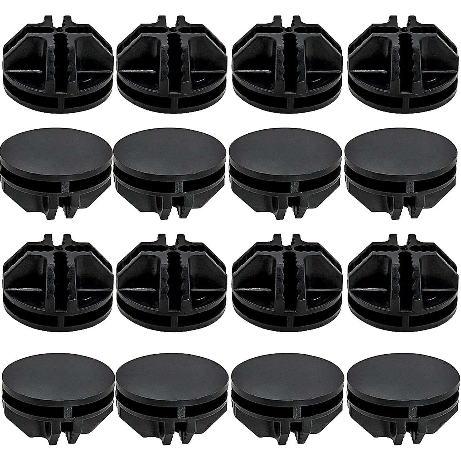 16 count Black Plastic Connector for Wire Grid Cube | Modular Closet Storage Organizer, DIY Wire Cube Storage Unit