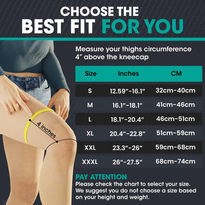 Compression Knee Brace For Women & Men - 2 Pack Knee Brace For Women Running Knee Pain, Knee Support Compression Sleeve, Workout Sports Knee Braces For Meniscus Tear ACL & Arthritis Pain Relief Patellar Belt Knee Stabilizer