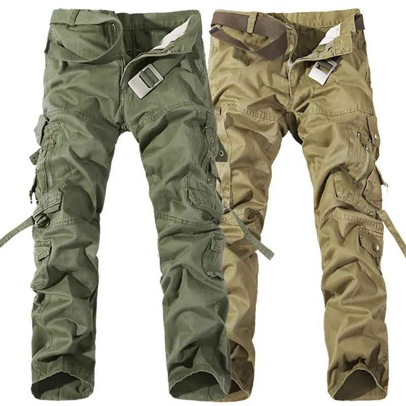 Men's Classic Camouflage Work Pants Loose Multi-Pocket Casual Long Trousers Foreign Trade Style