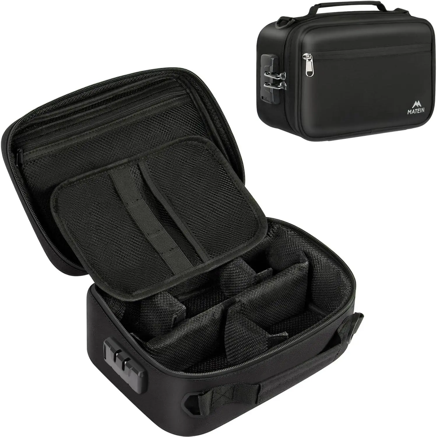 Smell Bag, Odor Bags, Box Container| with Combination Lock, Travel Case with Detachable Shoulder Strap, Bag, Gifts for Men &