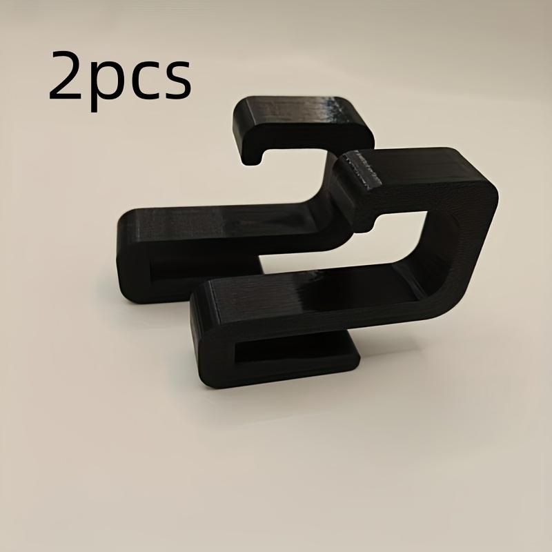 234pcs No Drilling Glass Door Hooks Heavy Duty Sturdy Plastic Wall Mount for 8mm Glass Hanging Clothes Towels Black White