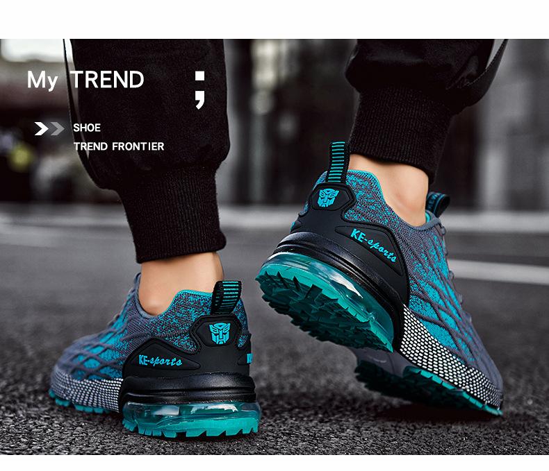 Mesler Men's Sporty Solid RoundToe Laces Trainers, Fashionable Lace UpFront Mesh Breathable Comfortable Sports Air Running Shoes Sporty Lightweight Breathable Running Shoes For Exercise & Daily Wear