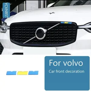 For volvo xc60 xc90 s90 v90 s60 v60 xc40 three-color mesh decorative strip car stickers auto parts car Accessories