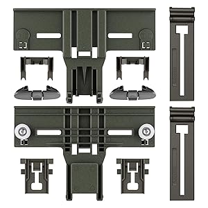 W10350376 W10350374 Dishwasher Top Rack Adjuster Part Repair Kit (10pcs) with W10195840 & W10195839 & W10250160 & W10508950 Upper Parts Fit for Whirl.pool Ken.more Kitchen.aid Dishwasher