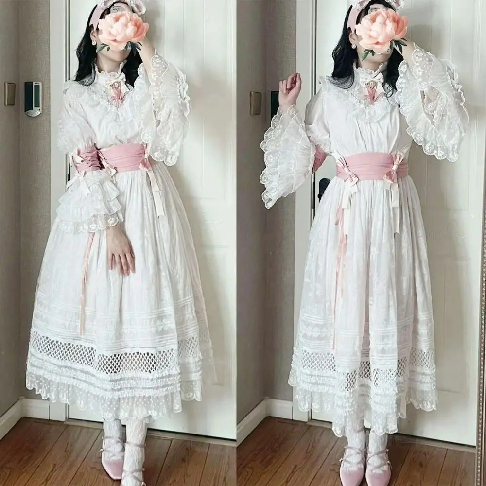 Fashion Lolita Petticoat White Without Hoop Underskirt Crinoline Breathable Cosplay Ball Gown Petticoats Wedding Dress