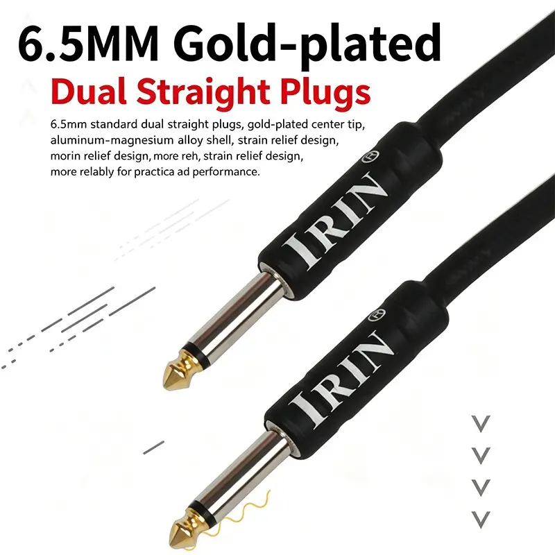 Guitar Instrument Cable, 3m/6m/10m Guitar Instrument Connection Cable, Music Accessories for Guitar & Bass, Guitar & Bass Accessories