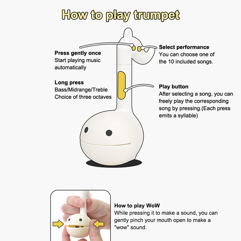 Otamatone Mini Electronic Music Creative Sound-producing Musical Toys Soothing Relaxing Musical Instruments Cute Musical Notes