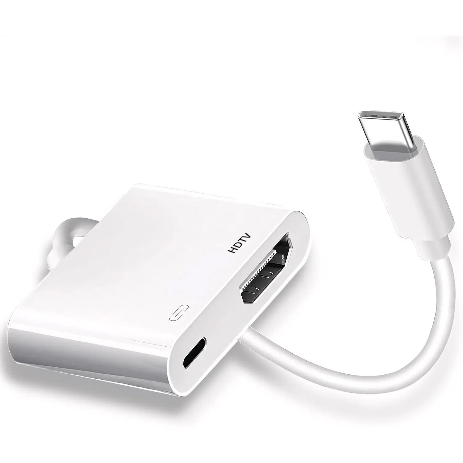 USB C to HDTV for TV, 4K@60Hz Type C to Adapter with  Port,  to  to USB C Adapter Compatible for  16/15 Series/iPad Pro/Galaxy/MacBook Pro to HDTV Projector