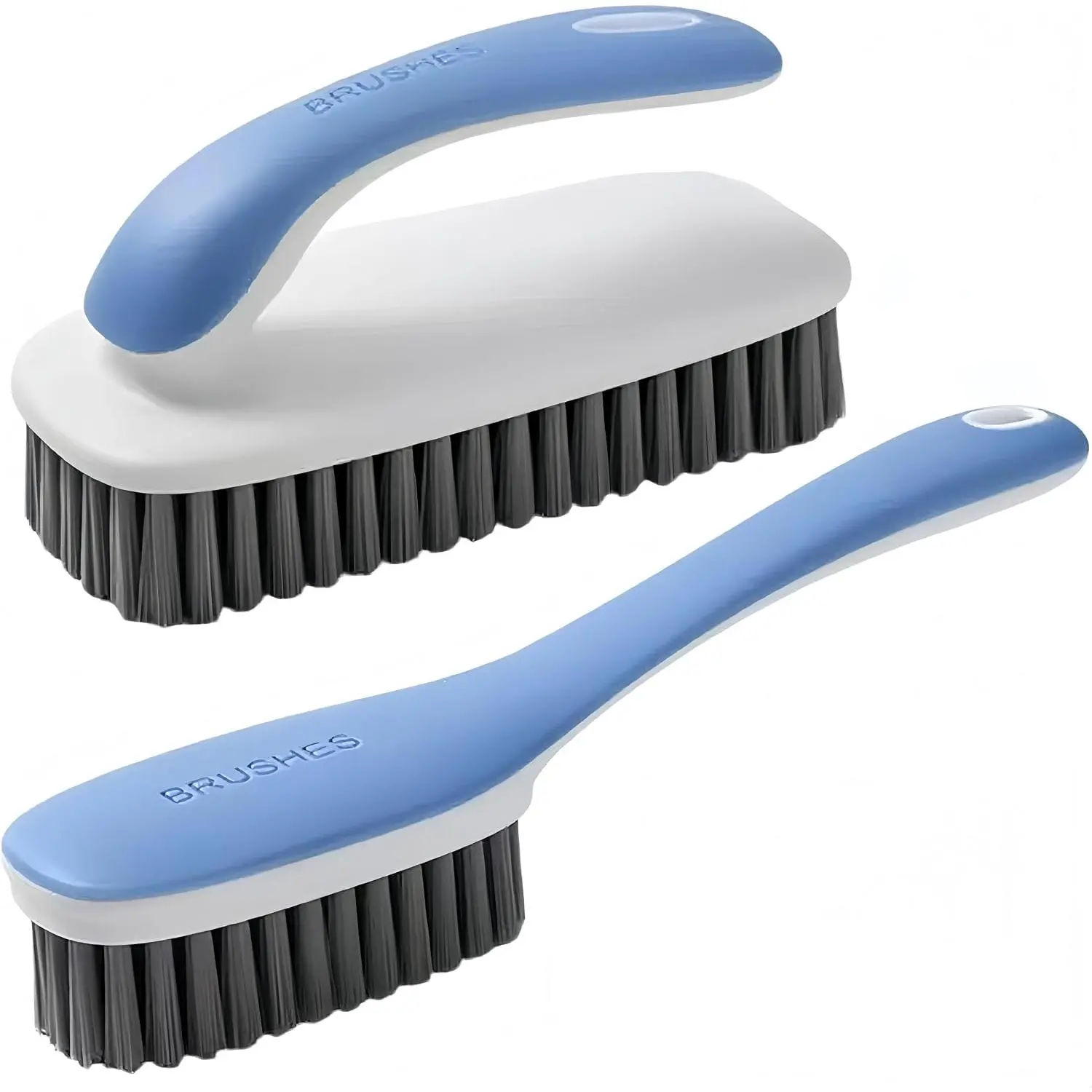 2 Pack Scrub Brush for Stains Laundry Brush Soft Bristle Cleaning Brushes| Small Brushes for Cleaning Fabric Easy to Grip Scrubbing Brush Household Cleaning for Clothes,Shoes,Carpet,Bathroom,Floor