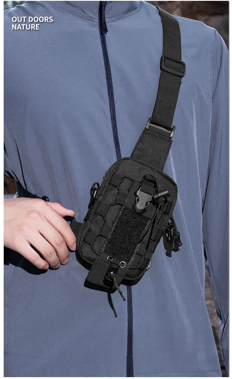Tactical Waist Bag for Men - Water Bottle Holder, Crossbody Chest Bag for Camping, Cycling & Everyday Use