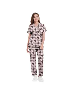 Fun Printing Hand Washing Clothes Set SPA Beauty Salon Patient Clothes Creative Pattern Work Clothes Daily Cute Style Patient Uniform Set