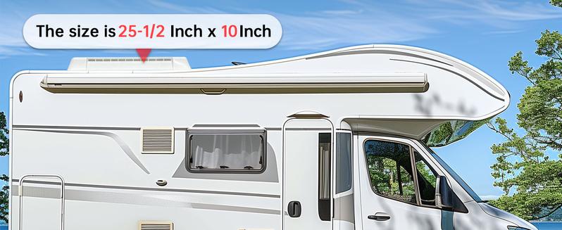 HECASA RV Refrigerator Vent Cover Compatible with Dometic Refrigerator Vents Direct Replacement Lid Cap Universal Durable