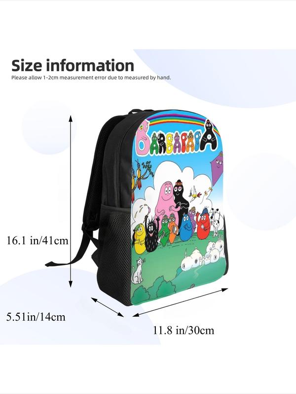 1 Piece Barbapapa Knapsack Happy Family Sturdy Shoulder For Women Birthday Super Quality Handbag Picnic