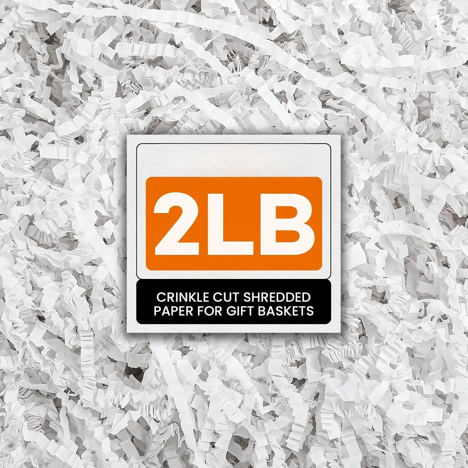 2LB White Crinkle Paper Filler, Shredded Paper for  Baskets | Crinkle Paper Filler Packaging Wrapping Cushion Stuffing Box Confetti Filler for Easter Christmas Wedding Birthday Bridesmaid