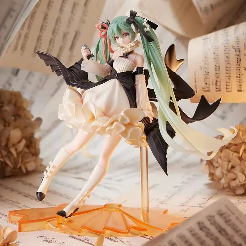 Hatsune Miku Singer Model, Cute Anime Girl Figurine, Whimsical Figurines, Fairy Tale Fantasy Collectible, Handmade Doll Decoration, Collectible Figures, Perfect Gift for Fans